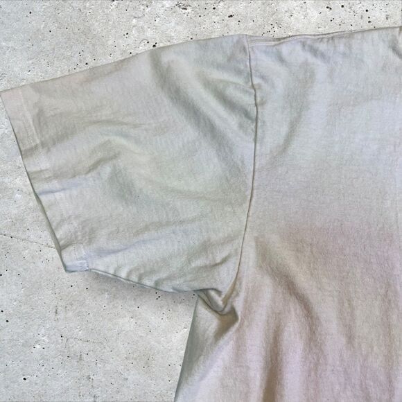 Vtg Stüssy Withered Flower Graphic T-Shirt Size Large White Pink Short Sleeve - Picture 6 of 13